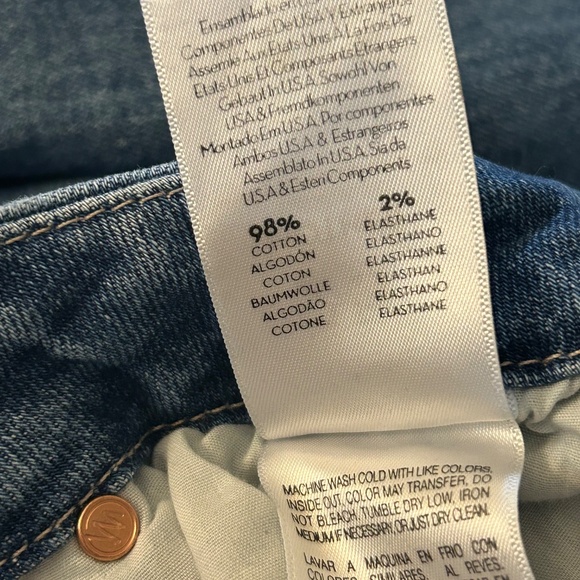 Mother High Waisted Looker Ankle Fray Distressed Denim Jeans 25 - Picture 16 of 16